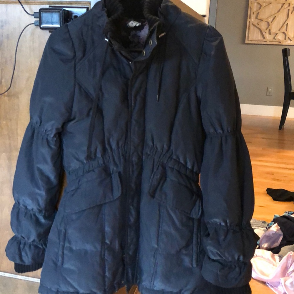 Free people knee length puffy coat.